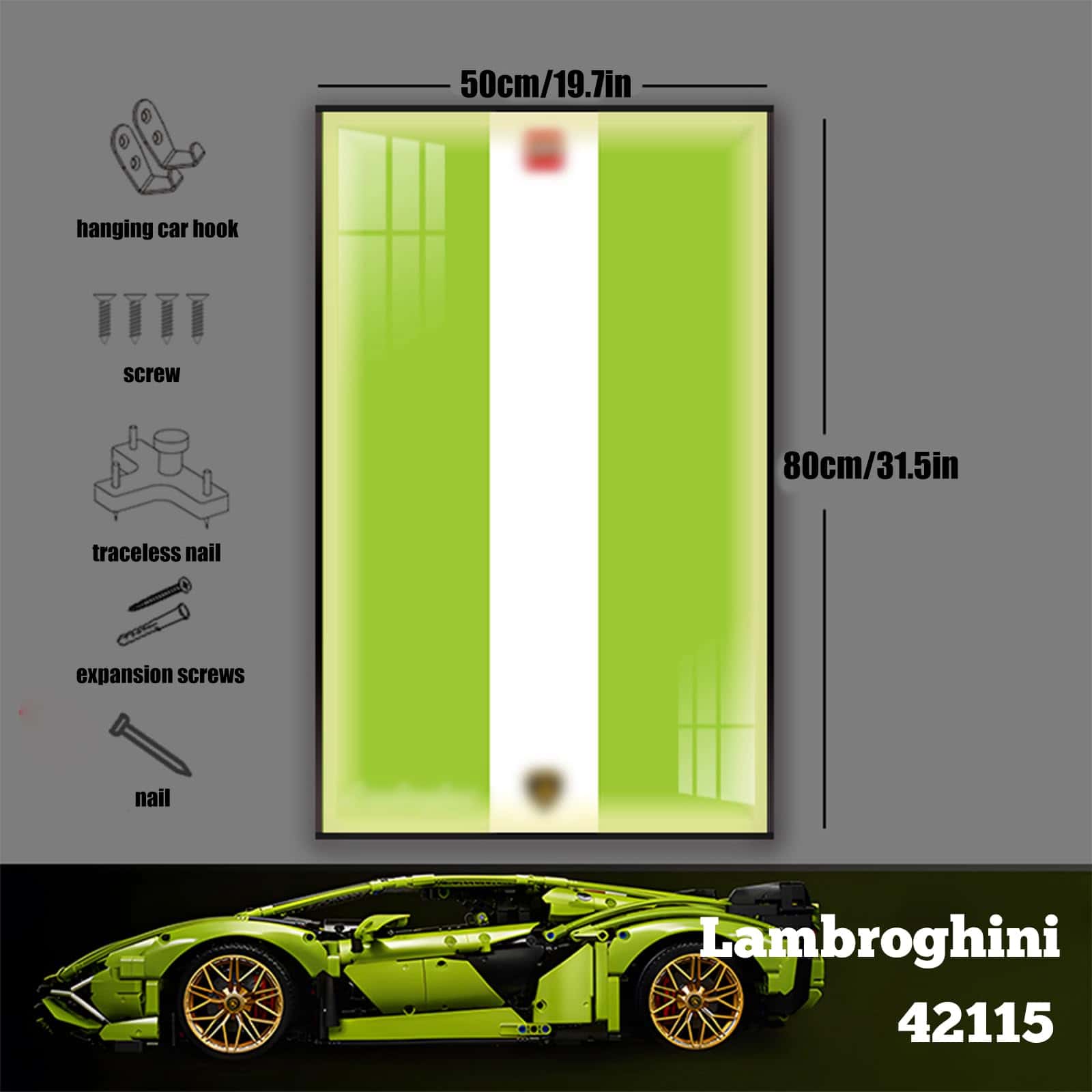 Tablero de pared para coche de Lego Lamborghini-42115, - Imagen 3