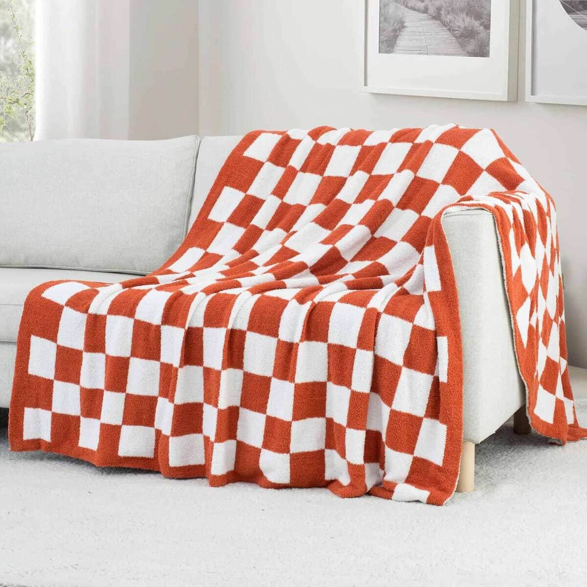 Manta de Cuadros Carriediosa 90" X 90" Queen, 400GSM