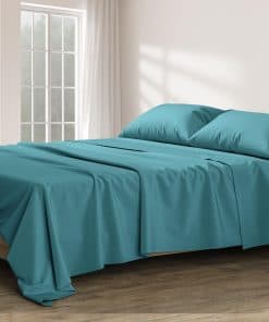 Juego de sábanas 100% algodón egipcio -Azul verdoso
