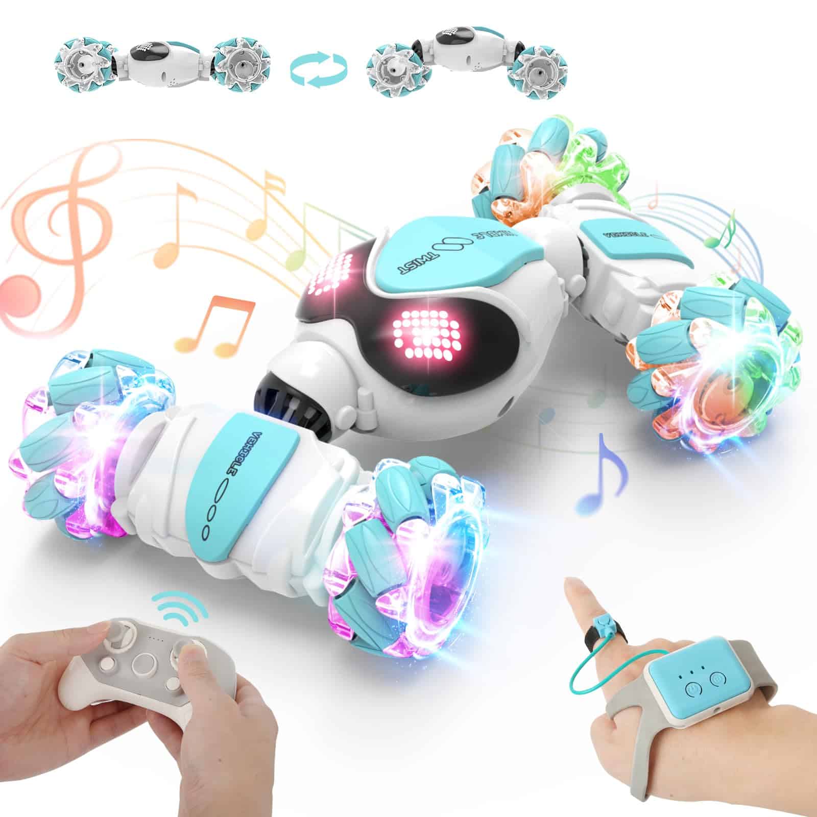 ATHLERIA Coche de Juguete con Control Remoto por Gestos