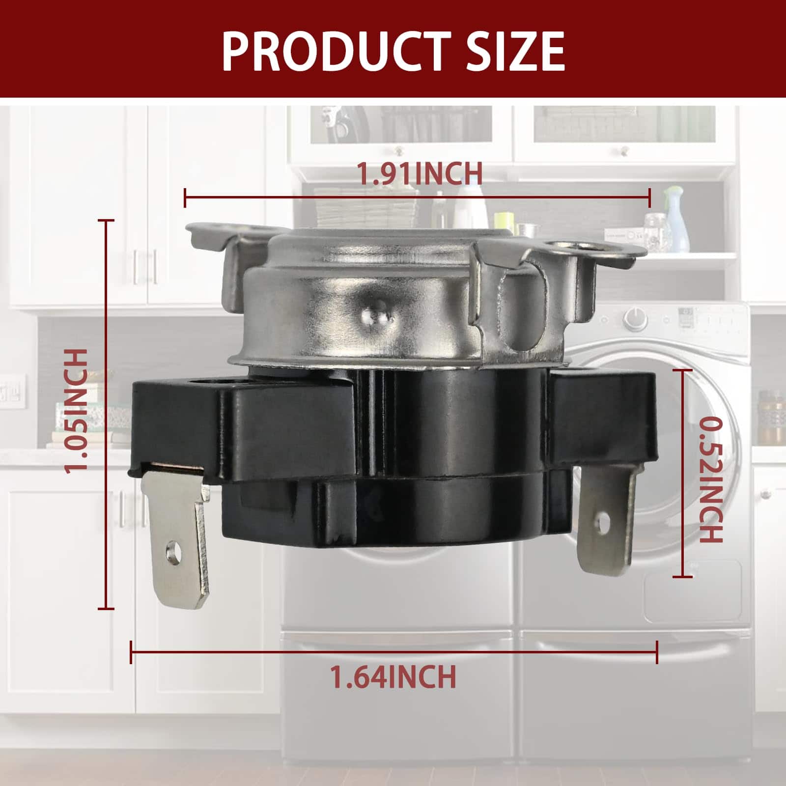 Termóstato WP3391912 3391912 Compatible con Secadora - Imagen 4