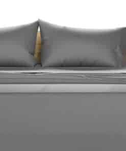 Juego de sábanas King Size de algodón egipcio -Dark Grey