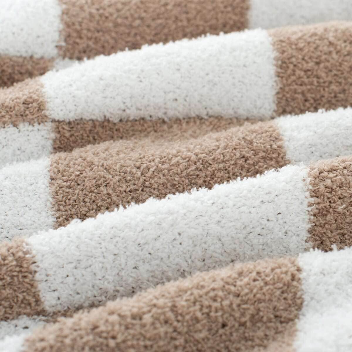 Manta de Cuadros Carriediosa 90" X 90" Queen, -Taupe - Imagen 6