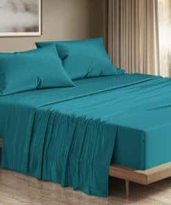 Juego de sábanas king de algodón egipcio de 1200 hilos -