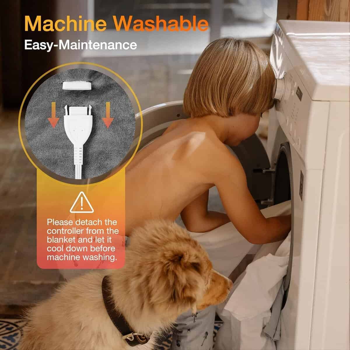 Manta Eléctrica WOOMER Tamaño King con Garantía de 5 Años, - Imagen 7