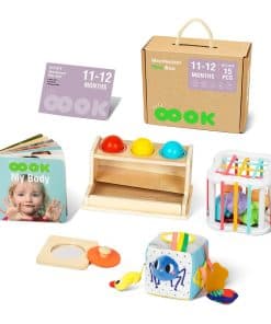 Set de Juguetes Montessori para Niños de 1 Año, 5 en 1 Set