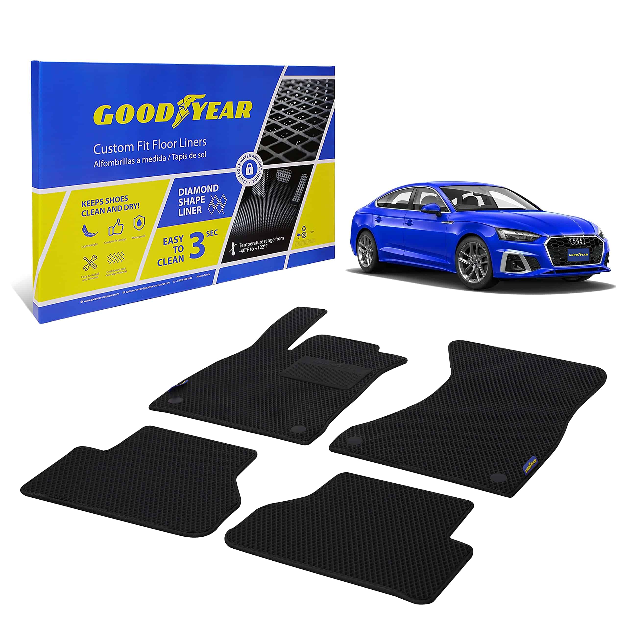 Tapetes para automóvil a la medida Goodyear para Audi A5