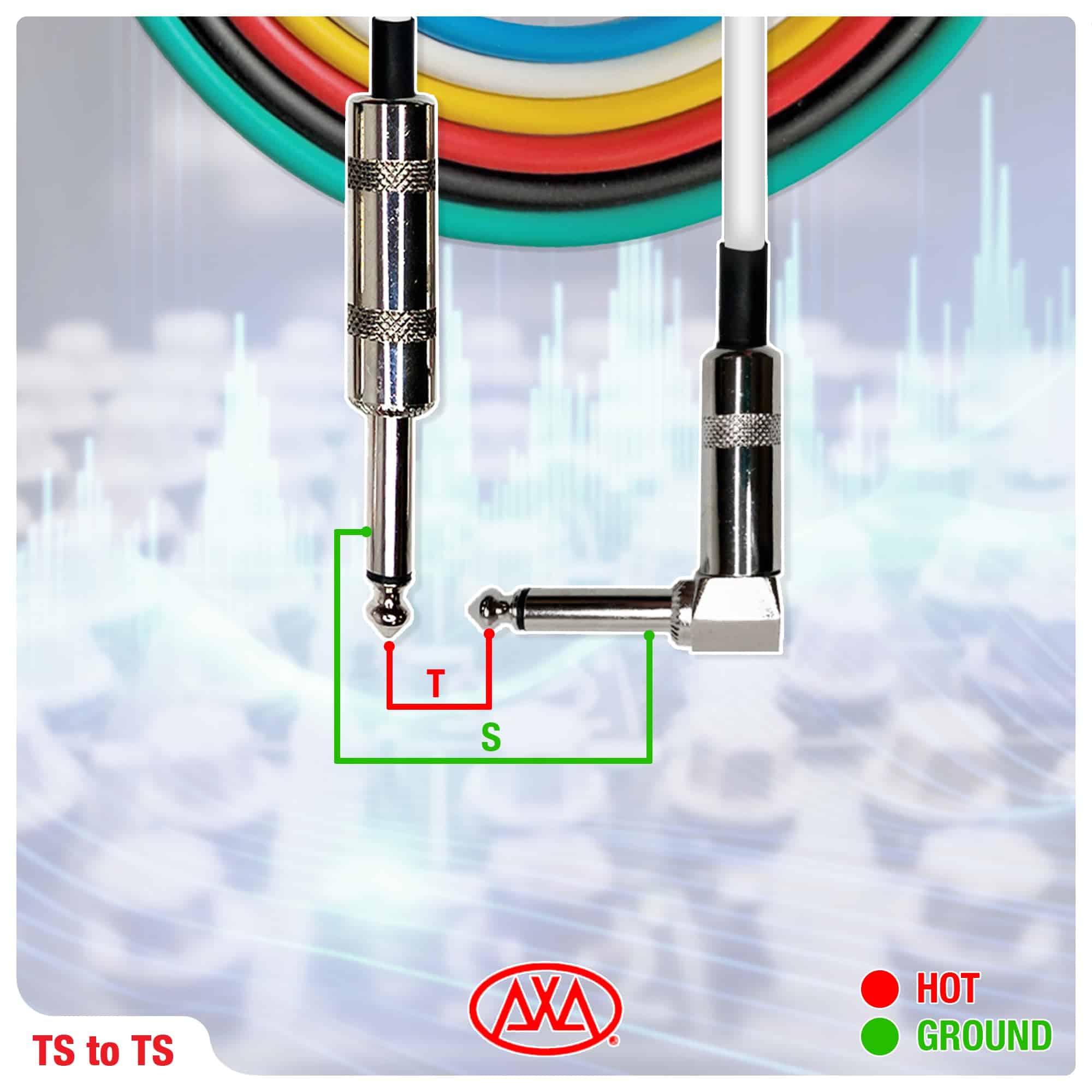 Cables de amplificador en ángulo recto de 1/4" de - Imagen 7