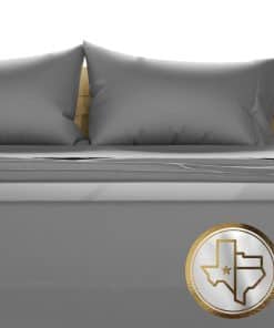 Juego de sábanas 100% algodón egipcio -Gris Oscuro