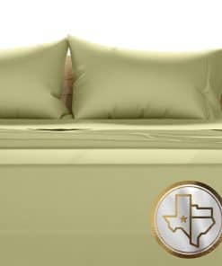 Juego de sábanas 100% algodón egipcio -Verde Salvia