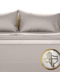 Juego de Sábanas King Size de Algodón Egipcio -Beige