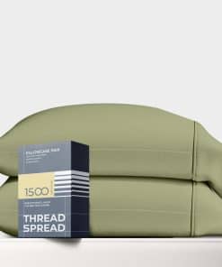 Juego de 2 fundas para almohadas King Size 100% algodón