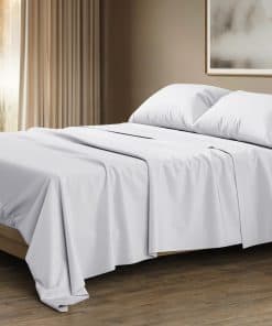 Juego de sábanas Thread Spread 100% algodón -Blanco