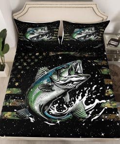 Juego de sábanas de pescado Pike Twin Size para niños y