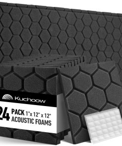 Paquete de 24 Paneles de Espuma Acústica para Paredes 1" X
