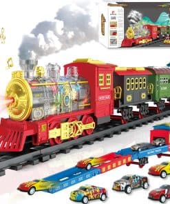 Juego de Tren Eléctrico Conjunto de Tren de Navidad para