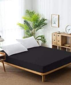 Protector de Colchón 100% Algodón Orgánico -Negro