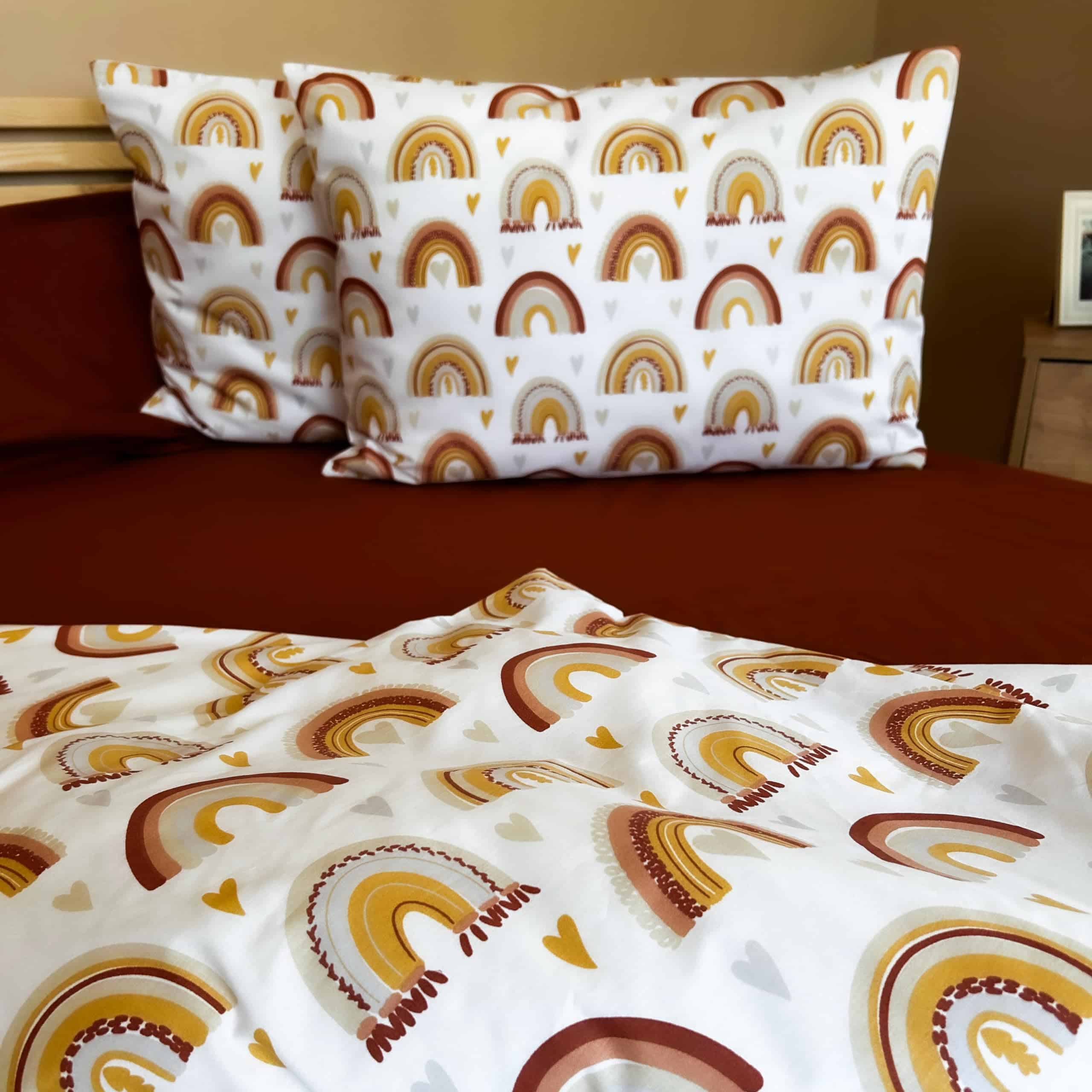 MUNDOLINDO Funda de edredón 100% algodón Rainbow Boho Funda - Imagen 8