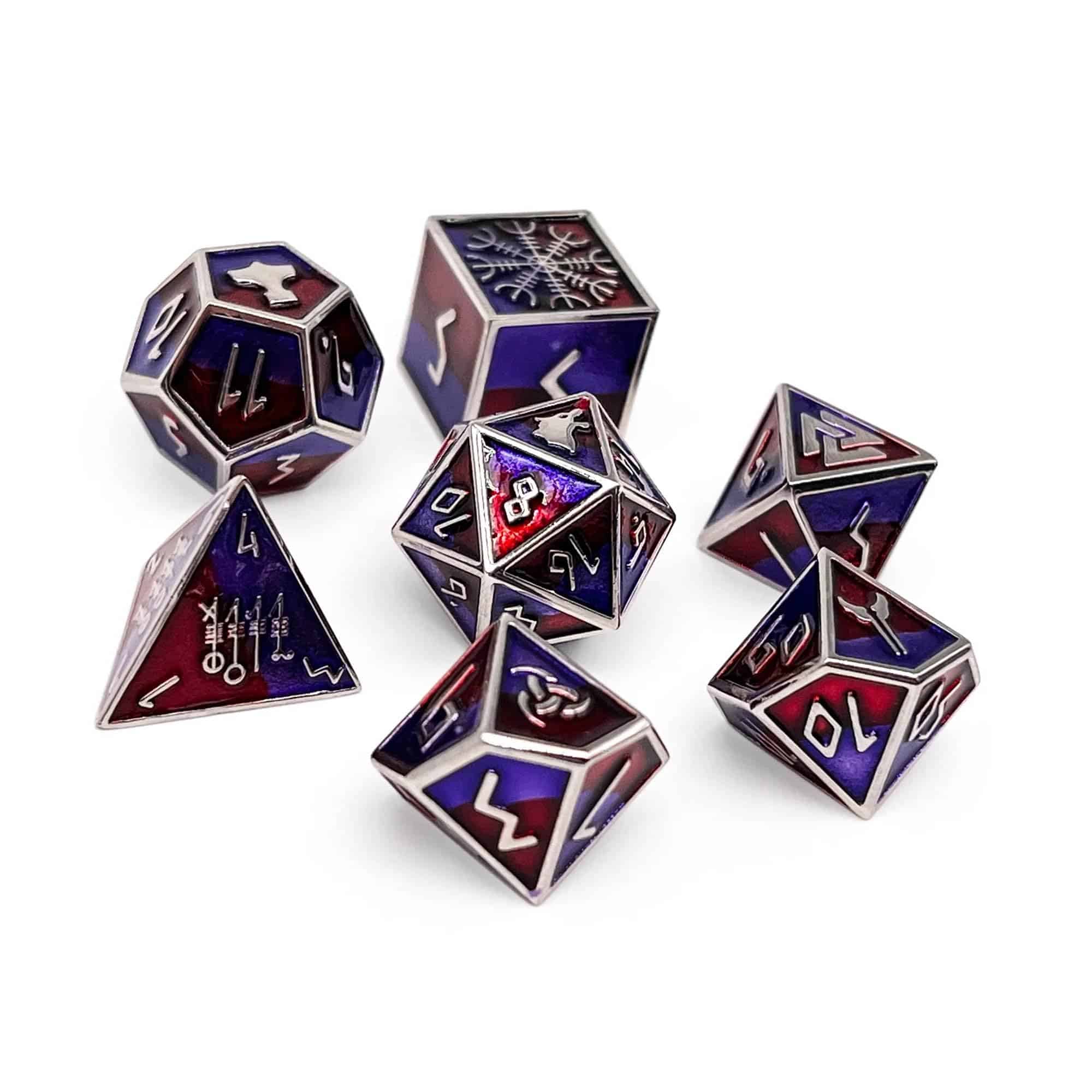 Set de Dados de Metal Norse Foundry Geri Norse Series: 7 - Imagen 4