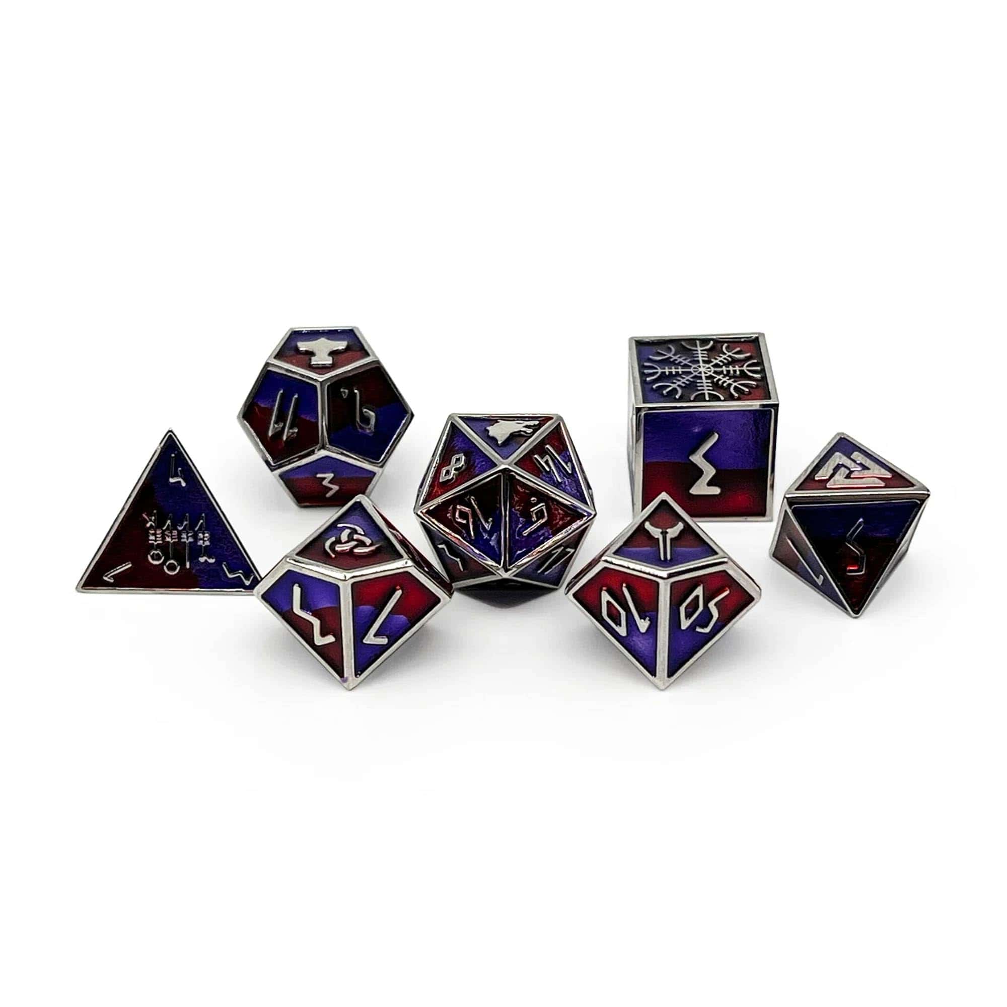 Set de Dados de Metal Norse Foundry Geri Norse Series: 7 - Imagen 3