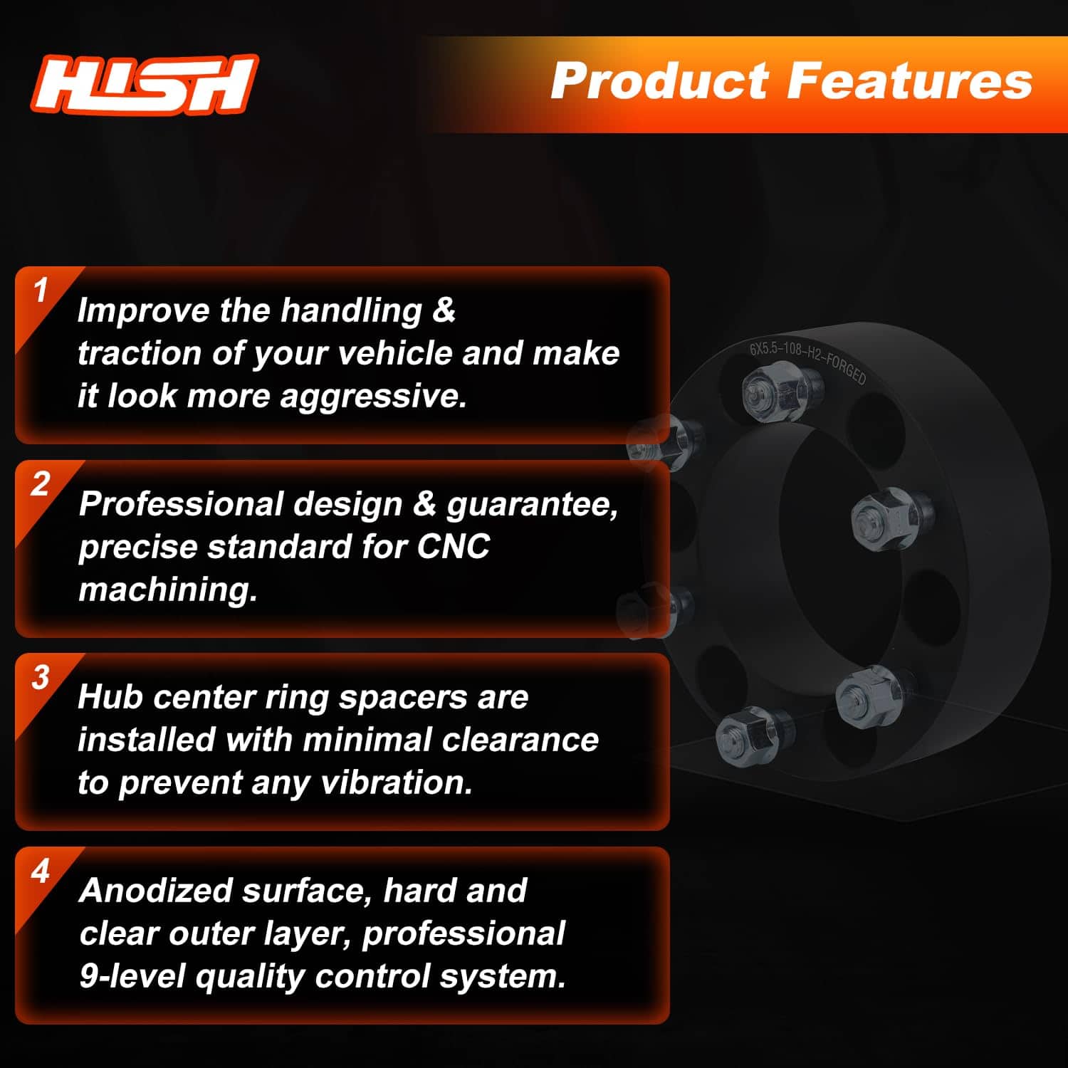 Espaciadores de Rueda HISH 2" 6x5.5, Espaciador de Rueda - Imagen 5