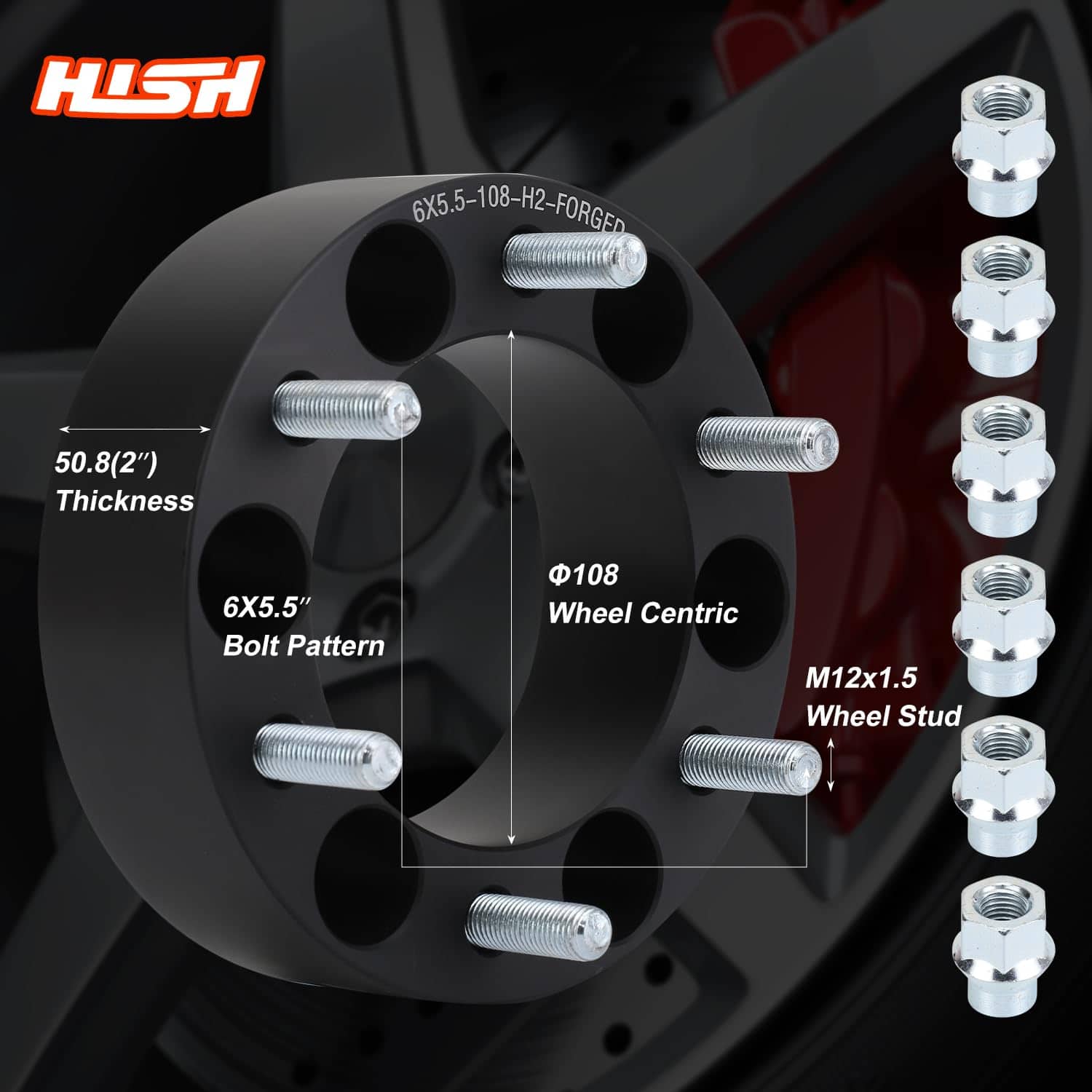 Espaciadores de Rueda HISH 2" 6x5.5, Espaciador de Rueda - Imagen 3