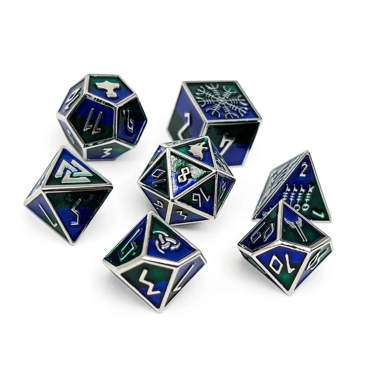 Norse Foundry Freki Norse Series: Juego de dados metálicos - Imagen 4