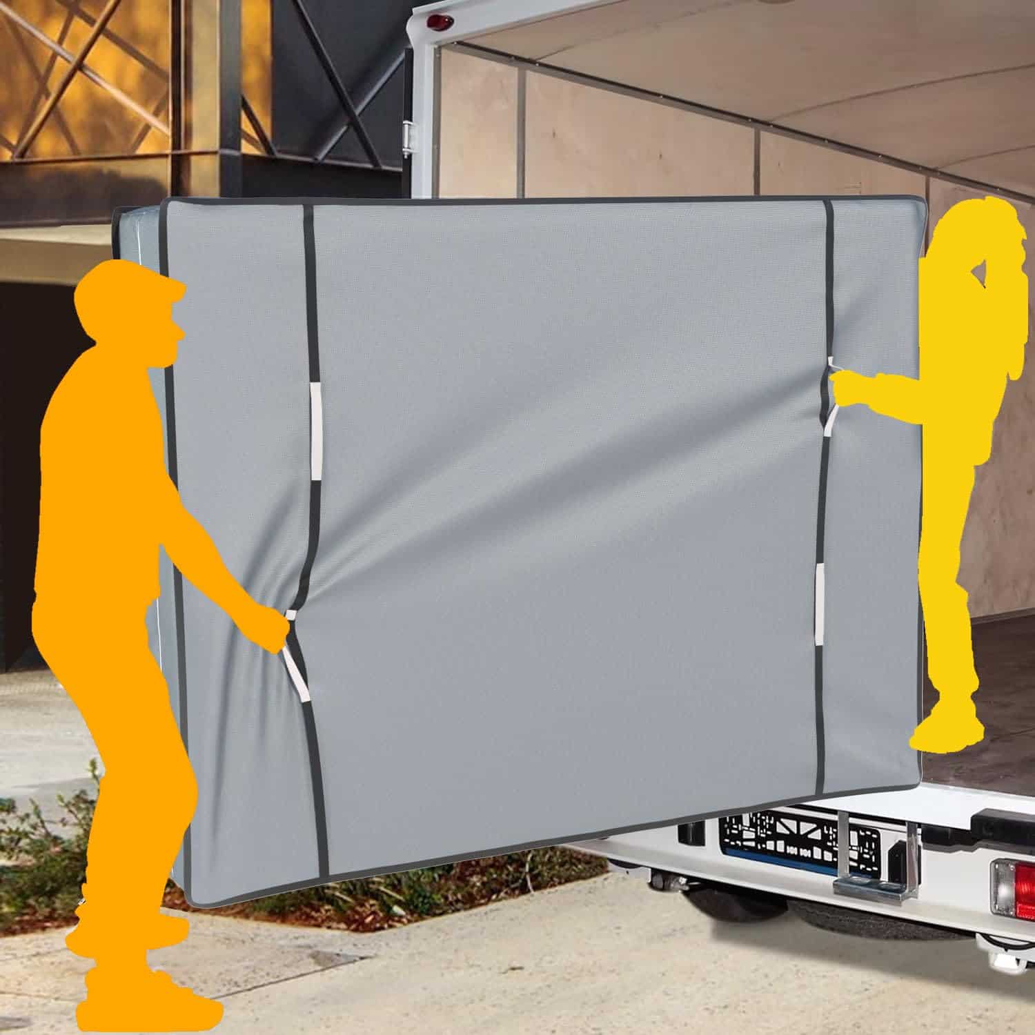 Bolsa para mover colchón, resistente tela de Oxford 600D a