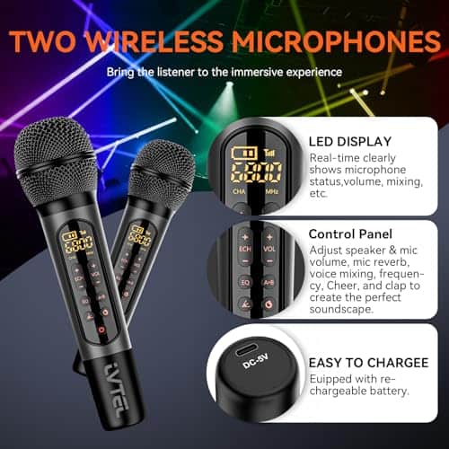 Máquina de Karaoke para Adultos con 2 Micrófonos - Imagen 6