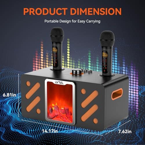 Máquina de Karaoke para Adultos con 2 Micrófonos - Imagen 8