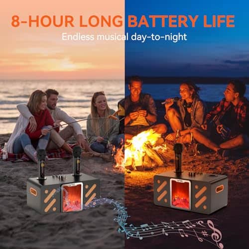 Máquina de Karaoke para Adultos con 2 Micrófonos - Imagen 7