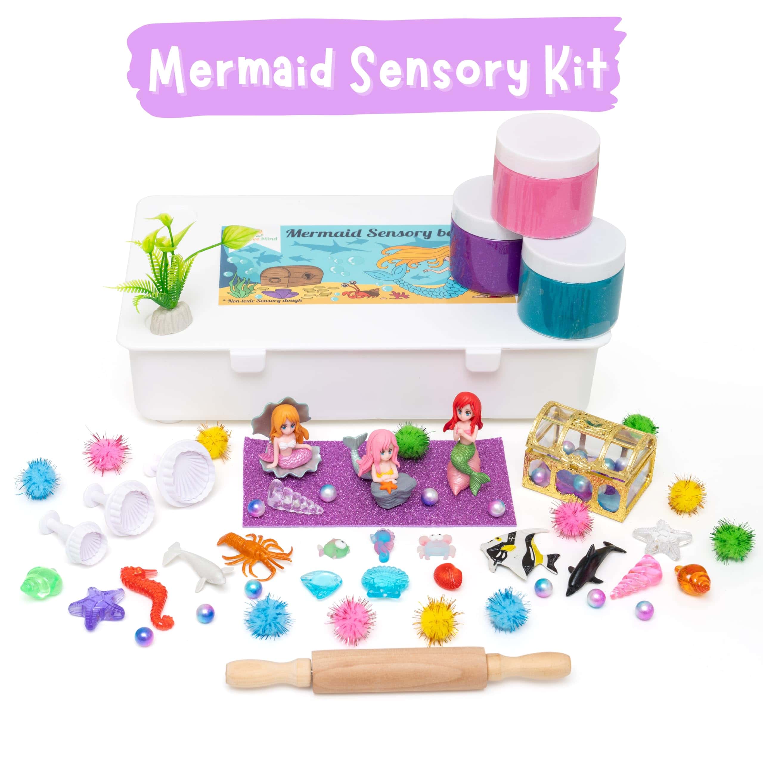 Kit Sensorial de Sirena Creative Mind para Niños con 3 - Imagen 3