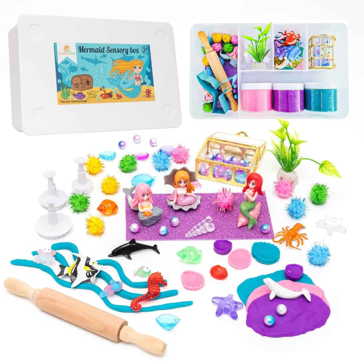Kit Sensorial de Sirena Creative Mind para Niños con 3