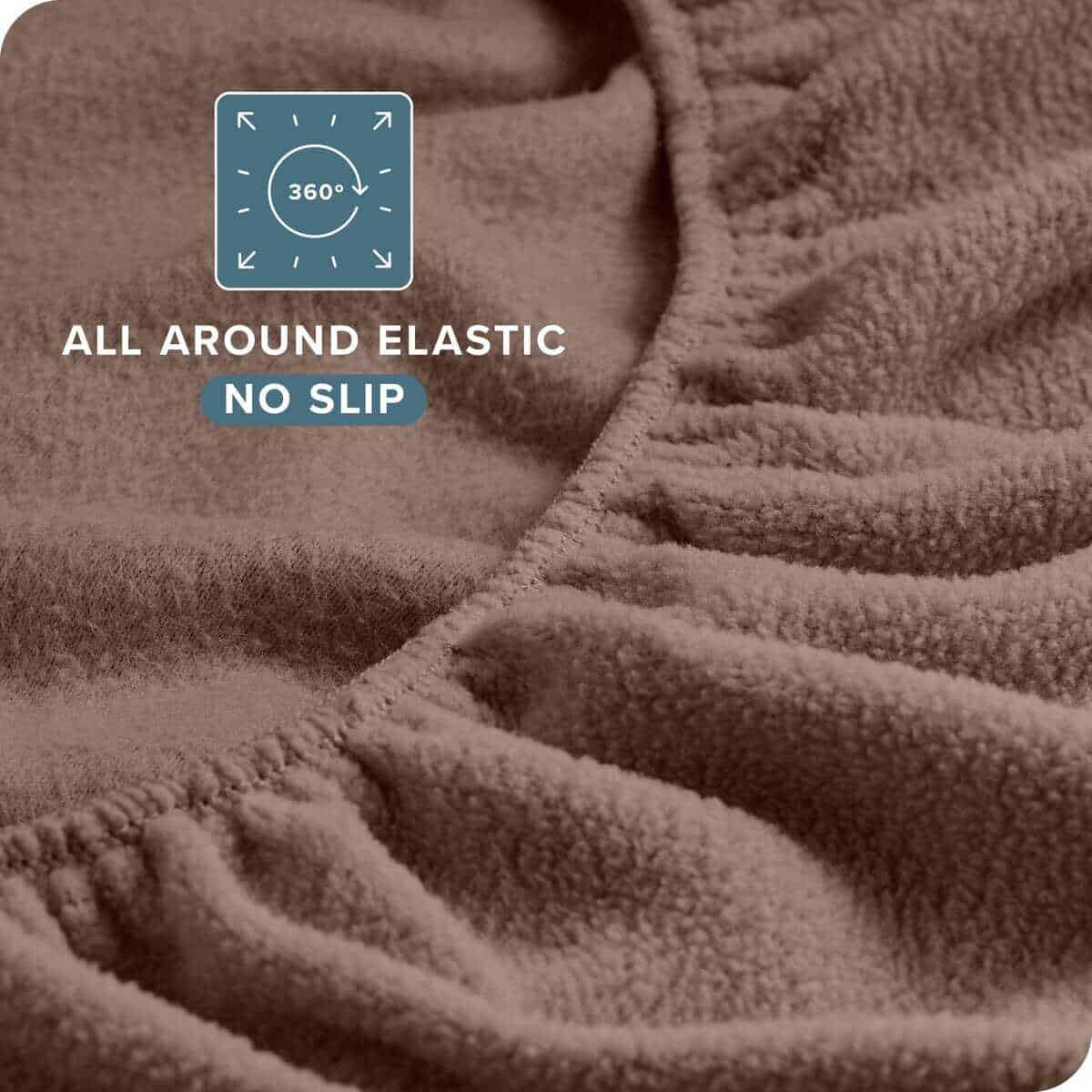 Juego de sábanas de franela súper suave Bare -Taupe - Imagen 8