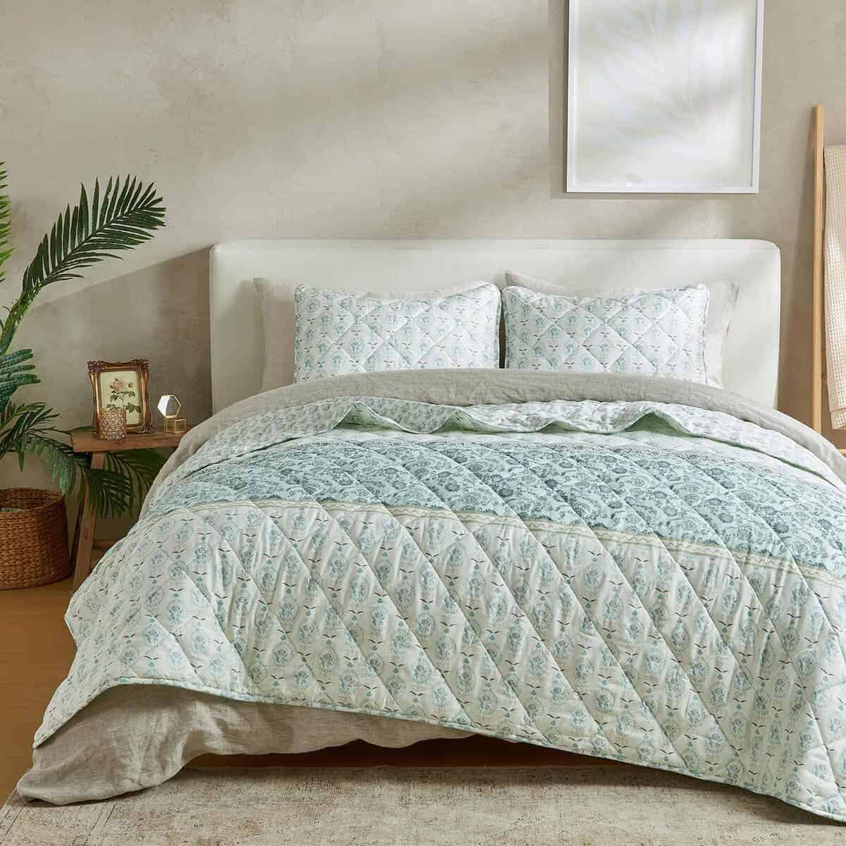 Juego de Colcha Vintage Comfort Full/Queen con Fundas, Set