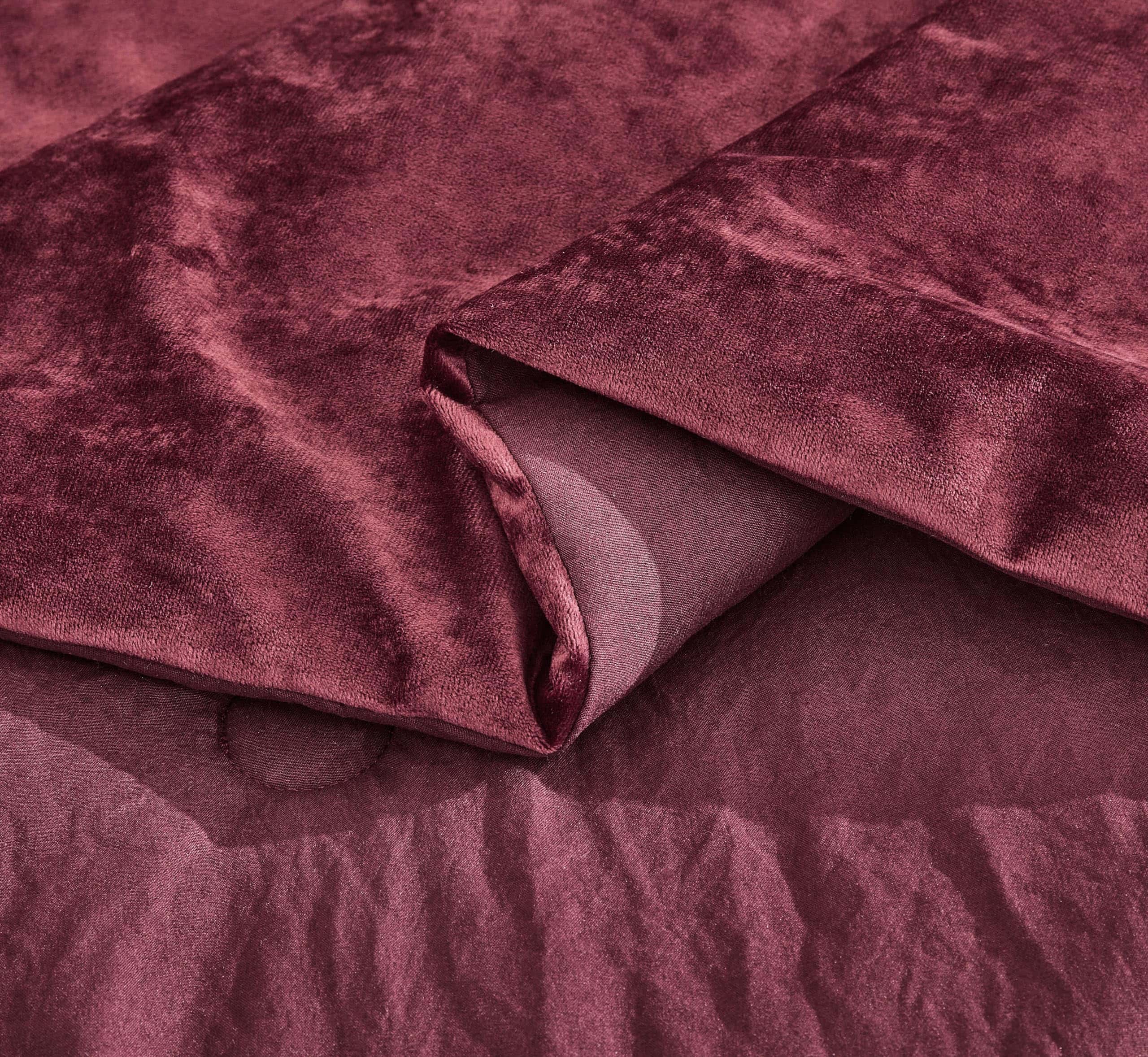 Juego de Edredón de Terciopelo Lux de 3 Piezas en Color - Imagen 7