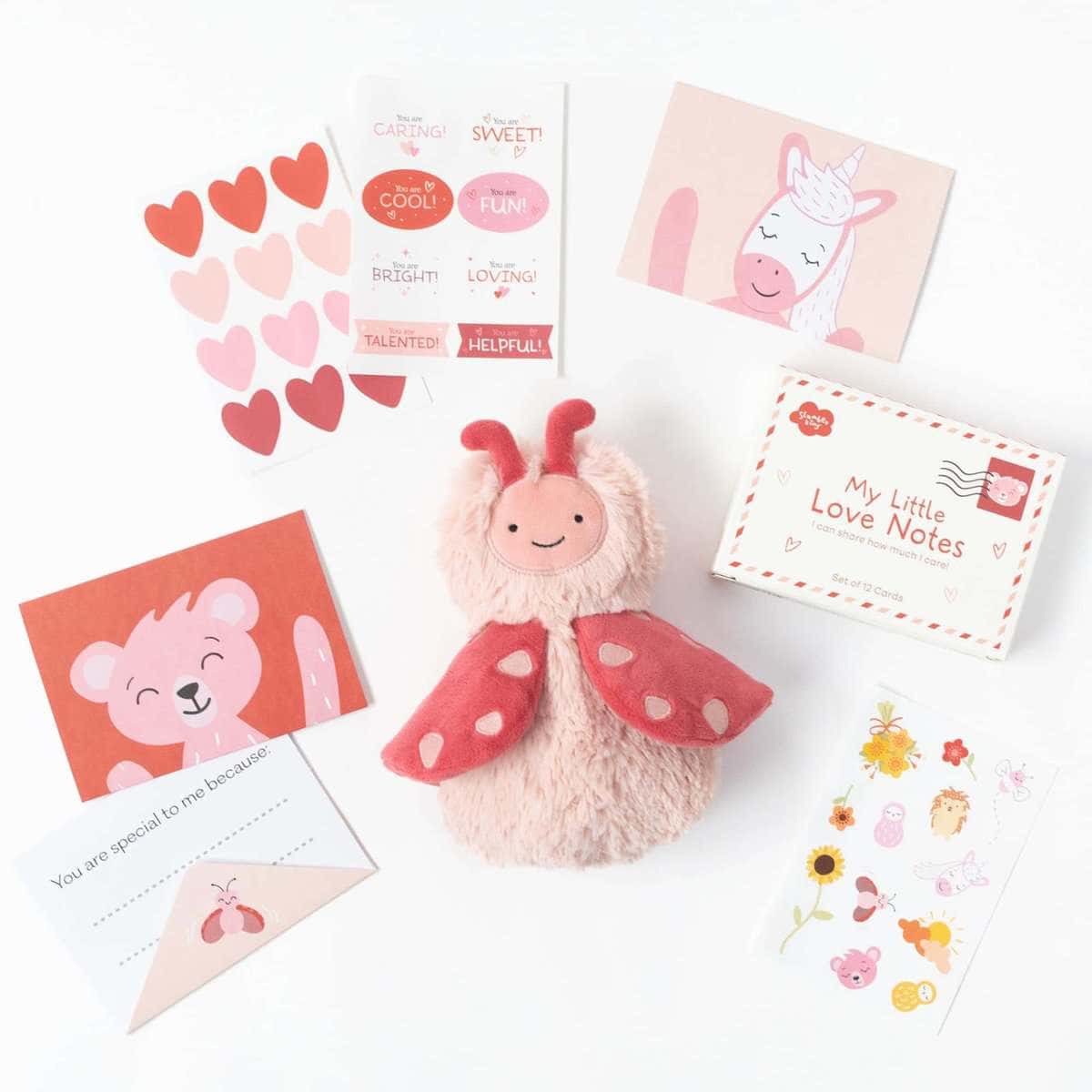 Combo de Slumberkins Lovebug's Love Notes | Peluche Mini
