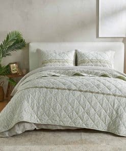 Juego de Edredón Vintage Comfort Full/Queen con Fundas,