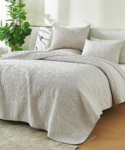 Conjunto de Edredón Completo/Queen 100% Algodón Vintage con