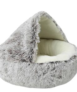 Cama calmante para perros Beskie, Cama de cueva para gatos