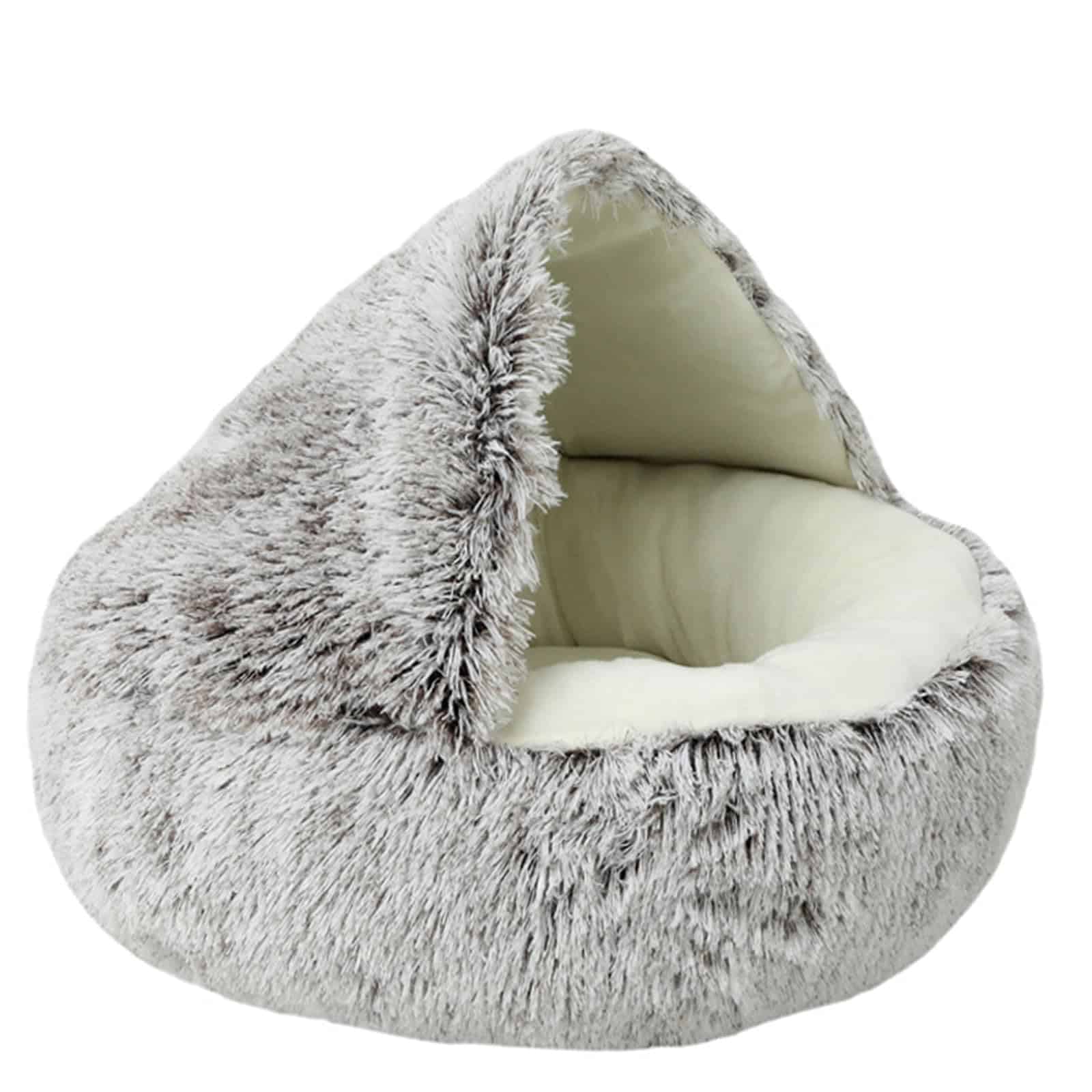 Cama calmante para perros Beskie, Cama de cueva para gatos