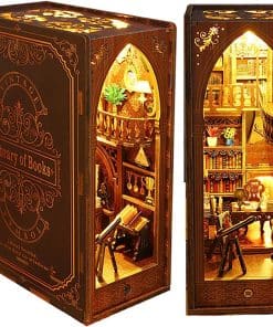 Kit de Libreros de Madera en 3D, Kit de Libro Decorativo