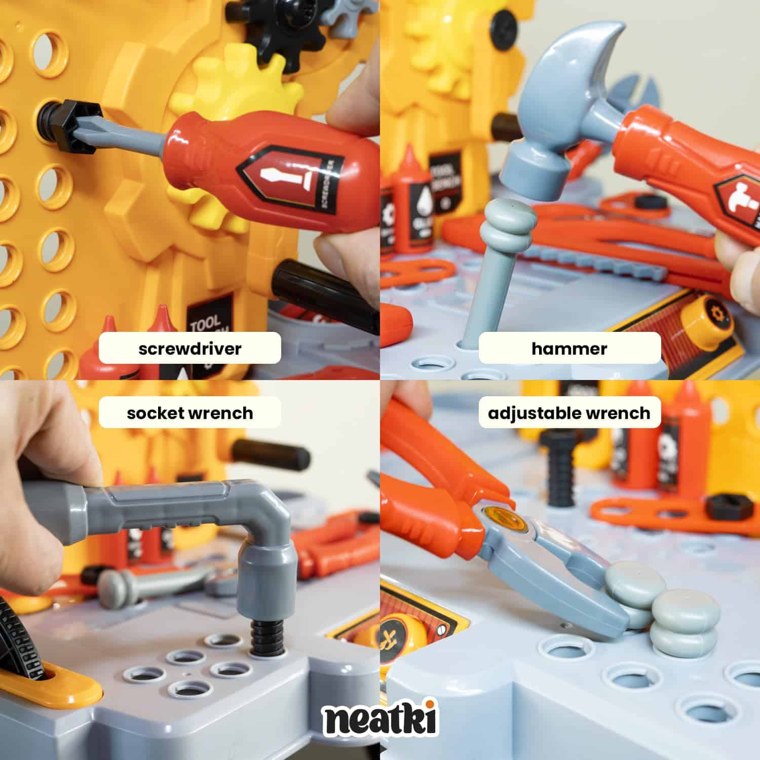 Juego de Herramientas para Niños Neatki: Banco de Trabajo - Imagen 5