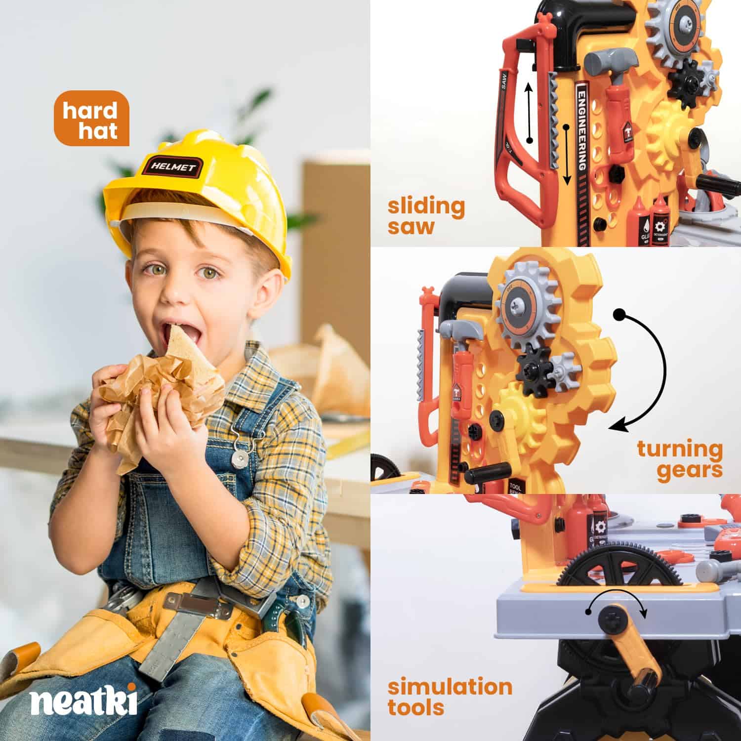 Juego de Herramientas para Niños Neatki: Banco de Trabajo - Imagen 4