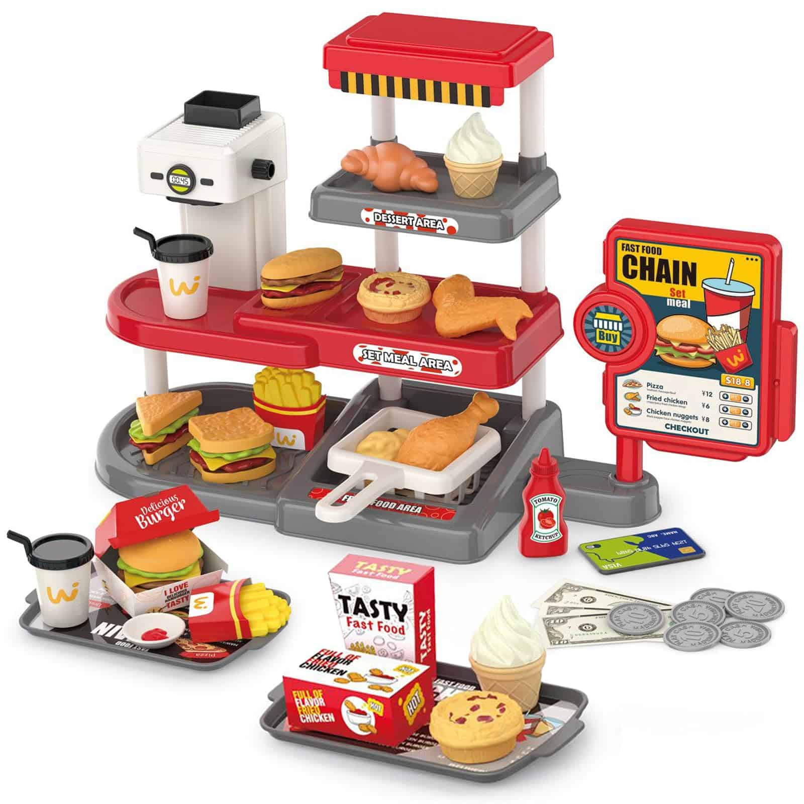 Juego de Comida Rápida para Niños - Accesorios de Cocina de