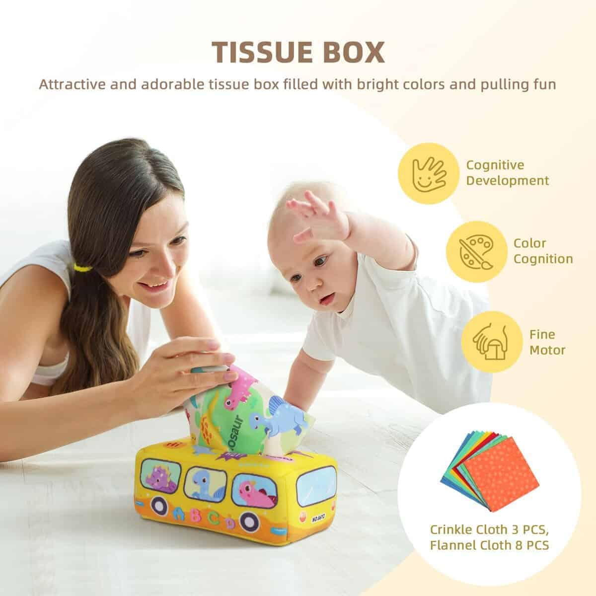 Juguetes Montessori para Bebés 0-6 Meses, 7 en 1 Juguetes - Imagen 6