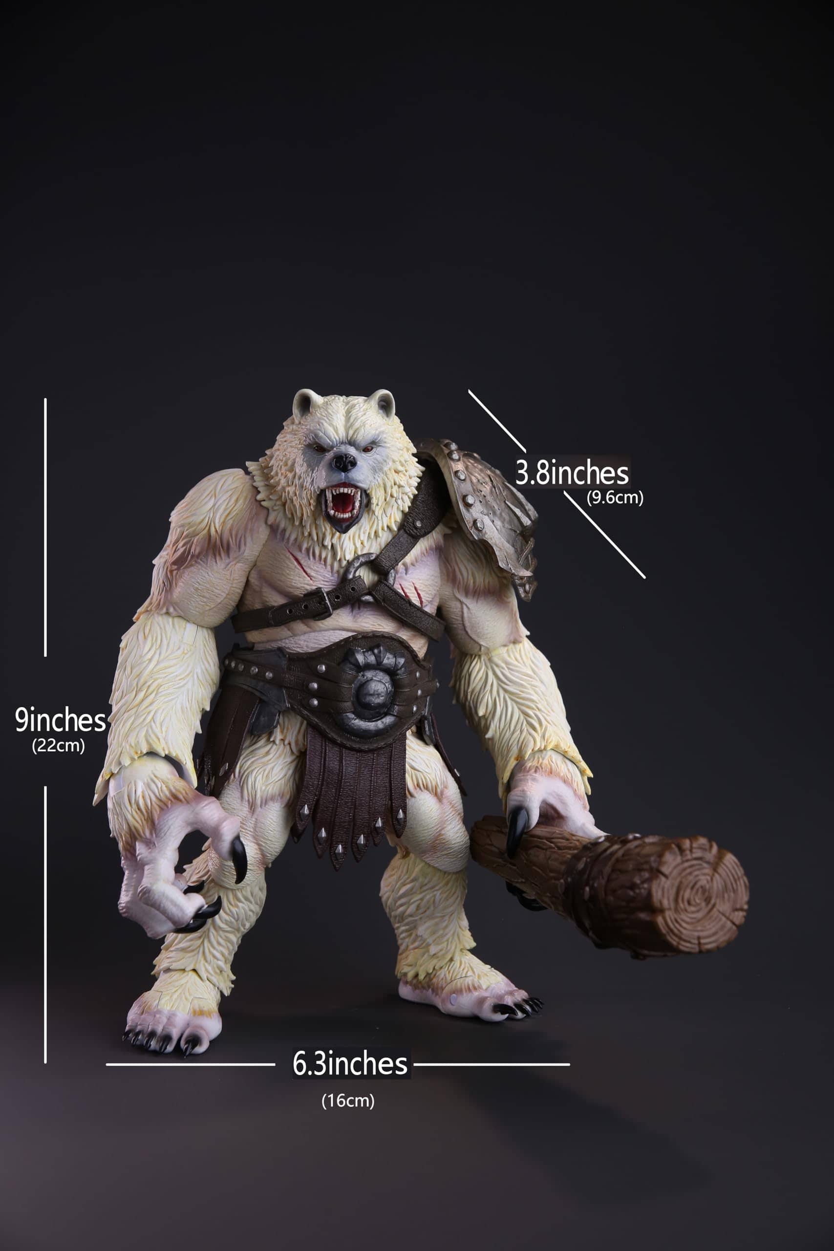 Figura de Acción de Oso Guerrero Antiguo MEMORYTOYS con - Imagen 3