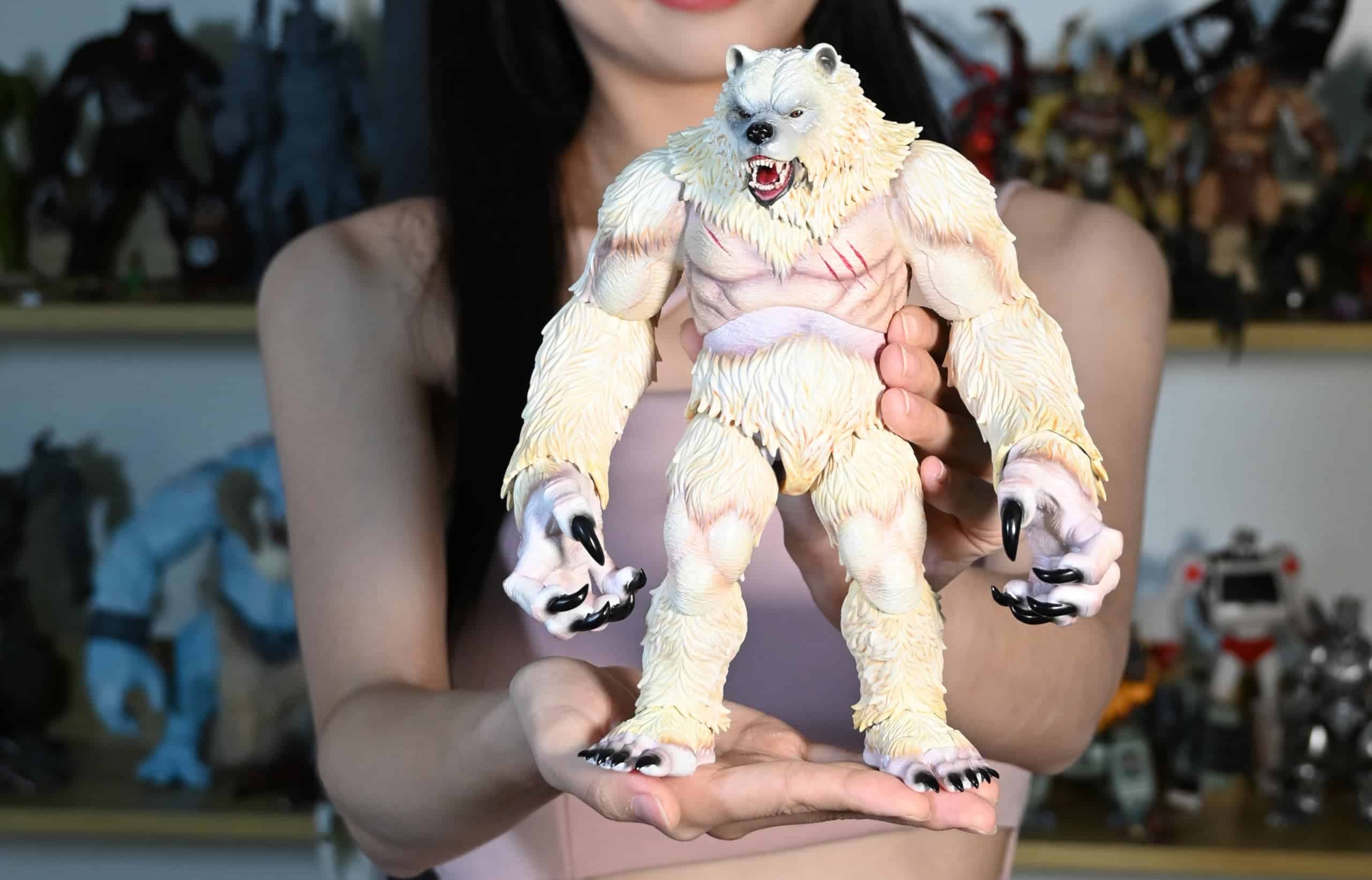 Figura de Acción de Oso Guerrero Antiguo MEMORYTOYS con - Imagen 4