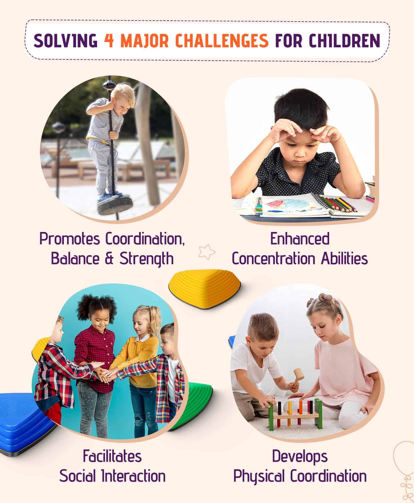 Piedras de Equilibrio Giggle & Play para Niños, Set de 12, - Imagen 6