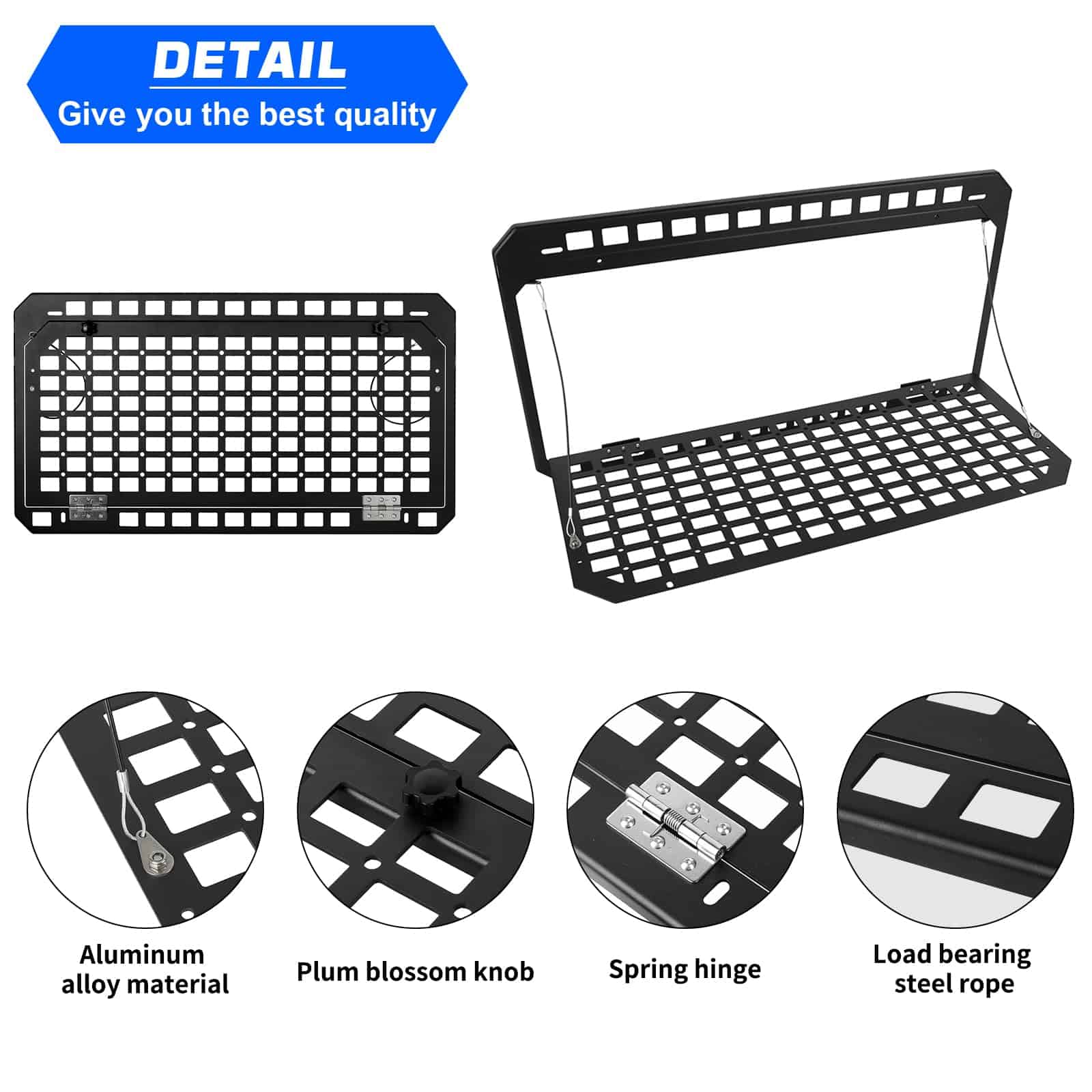 Mesa de Puerta Trasera Plegable para Ford Bronco 2021-2024 - Imagen 7